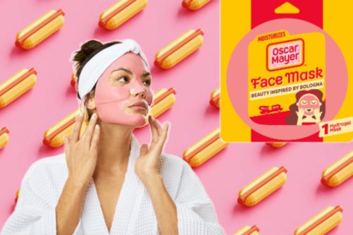 La maschera ispirata alla moertadella bolognese by Oscar Mayer